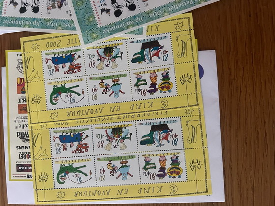 Francobolli per bambini 1986-2024, quasi tutti 2 fogli all'anno, Litografie e stampe, Carta, Multicolore (foto 14 di 15)