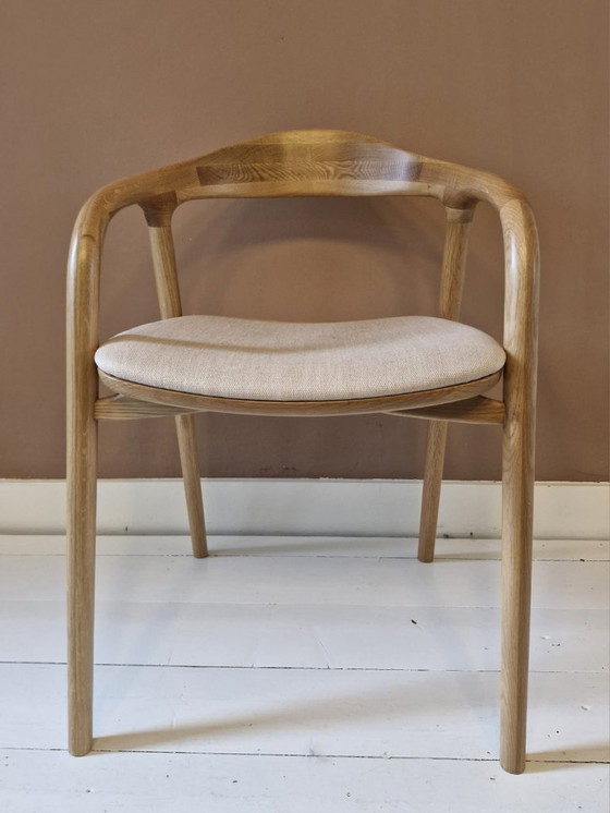 Image 1 of 6x Designer-Esszimmerstuhl, helle Eiche