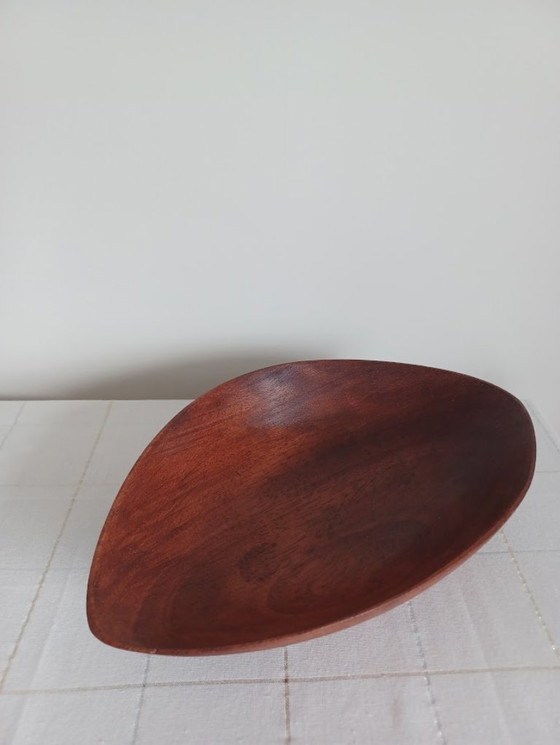 Image 1 of Cuenco danés de teca de la década de 1950