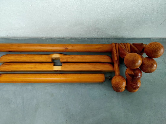 Image 1 of Vintage Design Houten Kapstok Jaren 70