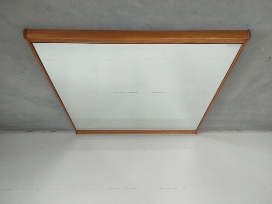 Image 1 of Grote vintage unieke Scandinavische stijl spiegel ('vierkant').