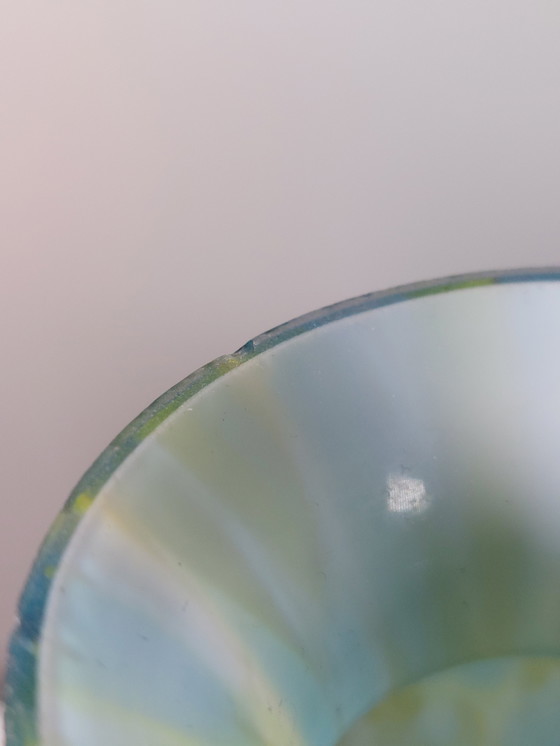 Image 1 of Vintage mid-century overlay glass Murano vase, 1970s