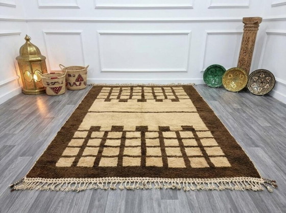 Image 1 of Tapis marocain artisanal en laine 300cmx200cm