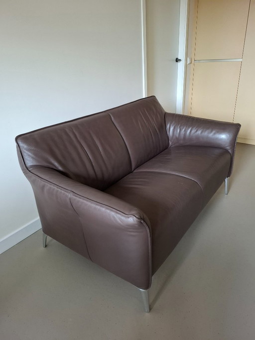 Leolux Mayon Bank 2 Zits – banken, Leather, Aluminium (photo 2 of 5)
