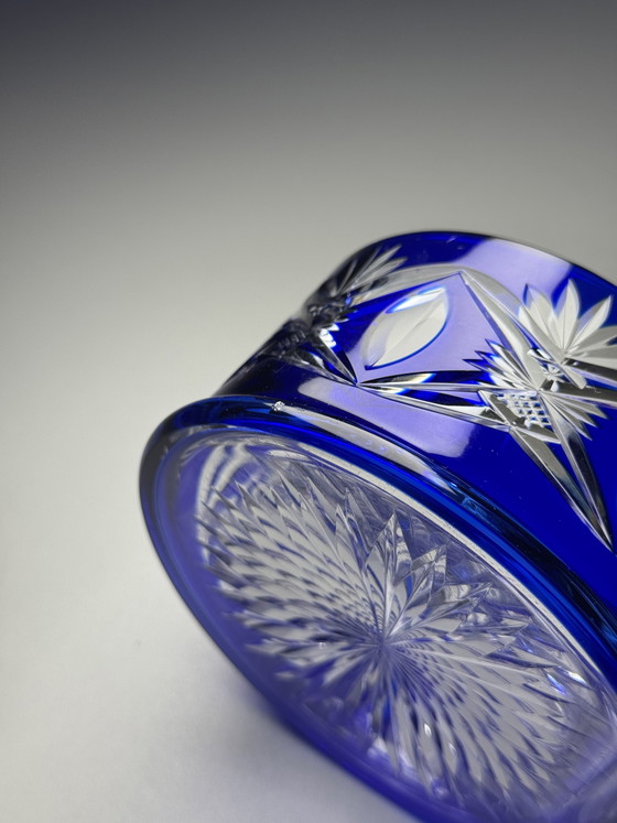 Image 1 of Bonbonnière Val Saint Lambert, modèle 3247/17 par Hubert Fouarge, Belgique, début des années 1900