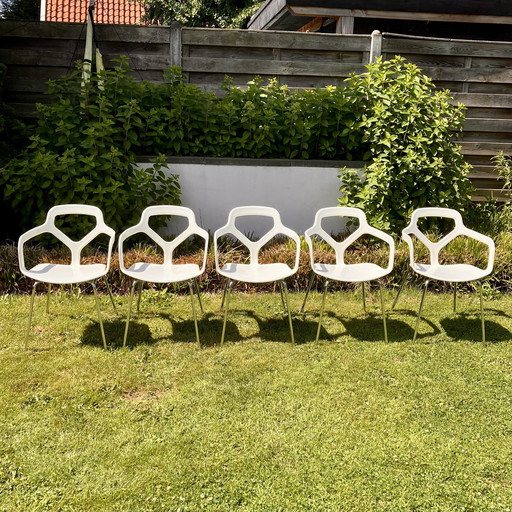 Set of 5 Desano Trace designer chairs