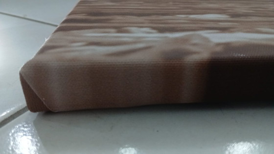 Image 1 of Poster Frau sepia auf Leinwand