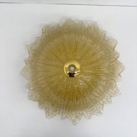 Image 1 of Plafonnier italien en verre de Murano, style années 1970