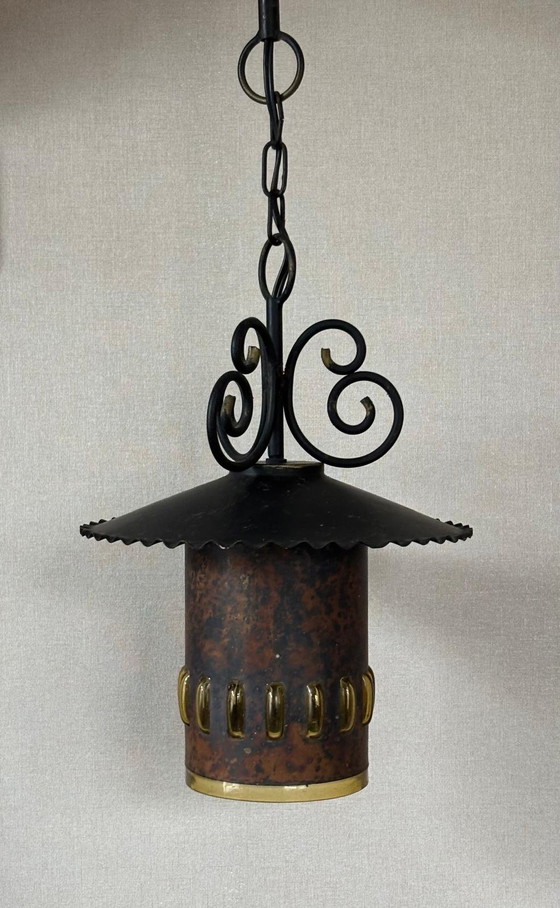 Image 1 of Vintage design lantern hall lamp 1950s 1960s