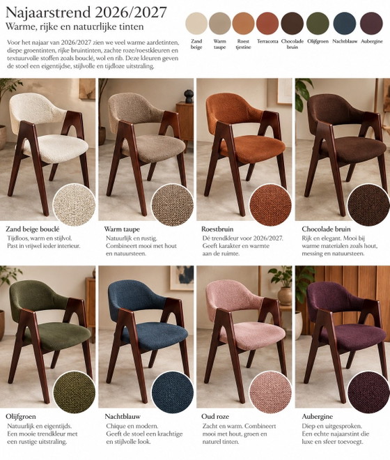 Lot de 6 ou plus chaises de salle à manger danoises vintage, Bois, Skaï, Marron (photo 10 sur 10)