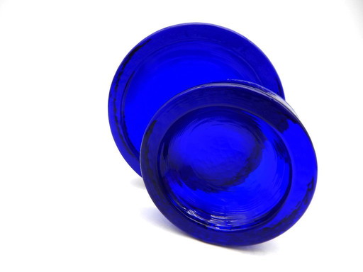 Par de ceniceros • Bandejas para baratijas • Eklettika Azul • Carlo Nason • Murano • 2000