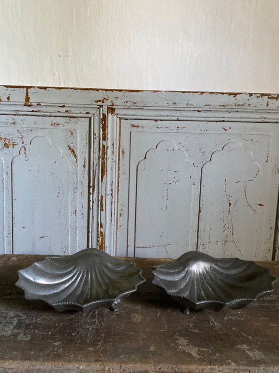 Due ciotole antiche in peltro – antiguo, Metallo (photo 18 of 18)