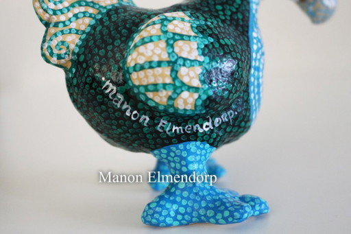 100% Handgemaakt Beeldje Dodo / Vogel Kunst Nieuw 