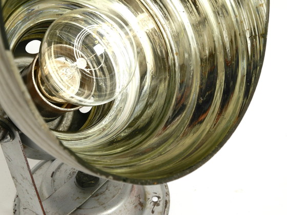 Image 1 of Lampada da parete o da soffitto degli anni '30 di Adolf Meyer per Zeiss Ikon con paralume regolabile in vetro specchiato