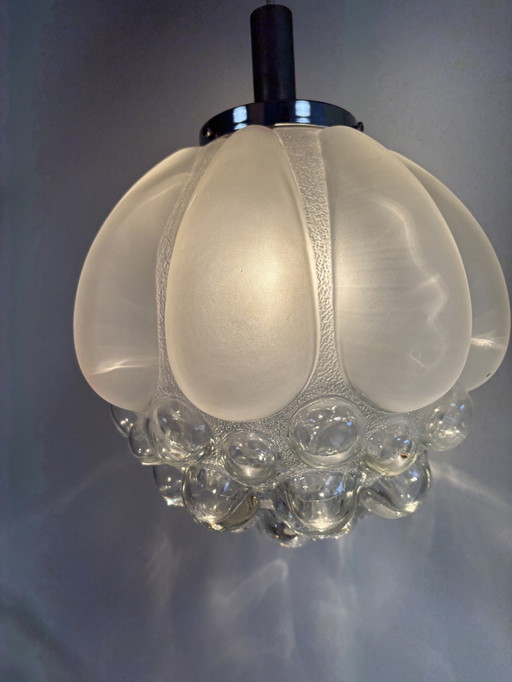 Lampada originale in vetro a bolle degli anni '70