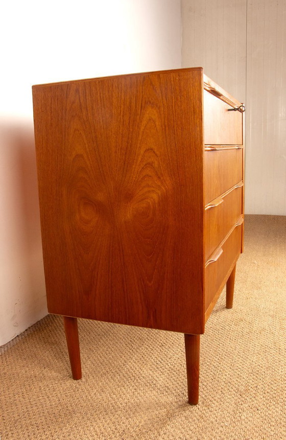 Image 1 of Cassettiera danese a 4 cassetti in teak di Henning Jørgensen per Fredericia Furniture 1960.