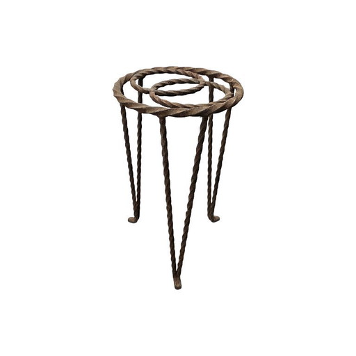 Tavolino da giardino in metallo vintage francese, anni '60/'70