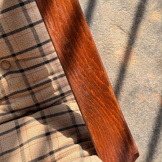 Image 1 of Salotto vintage con tavolino da caffè e motivo scozzese ungherese, anni '70