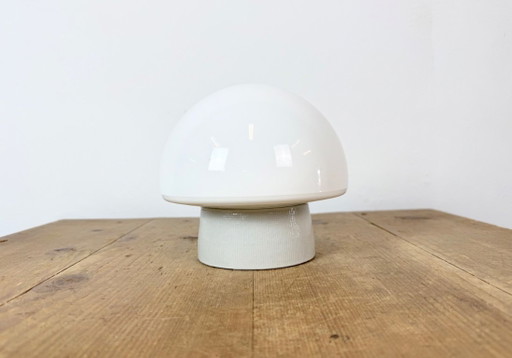 Lampadario vintage in porcellana bianca, anni '70 – plafondlampen, Ceramic, Glass (photo 2 of 12)