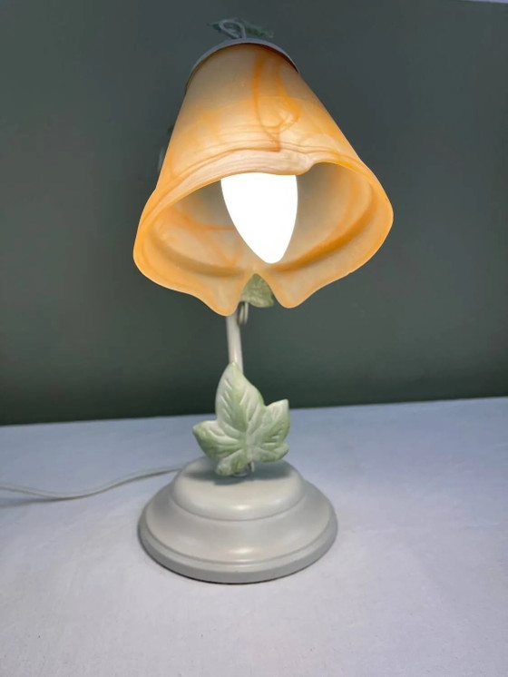 Tulpenlampe – Massive, Tischlampen, Metal, Glass, Vintage (photo 10 of 14)