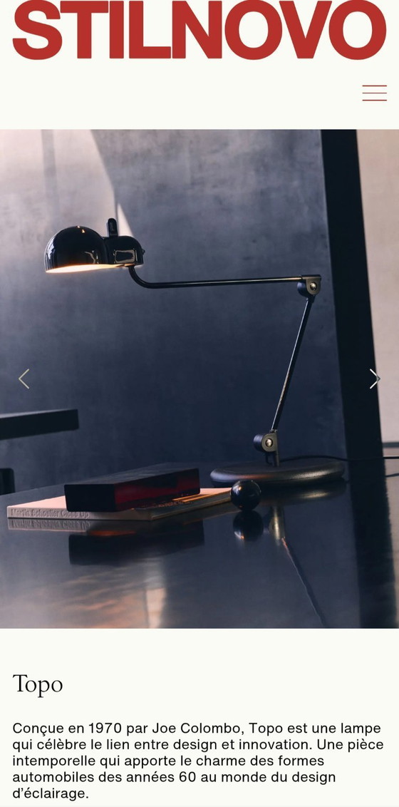 Image 1 of Topo Lamp by Joe Colombo for Stilnovo 1970 First Edition