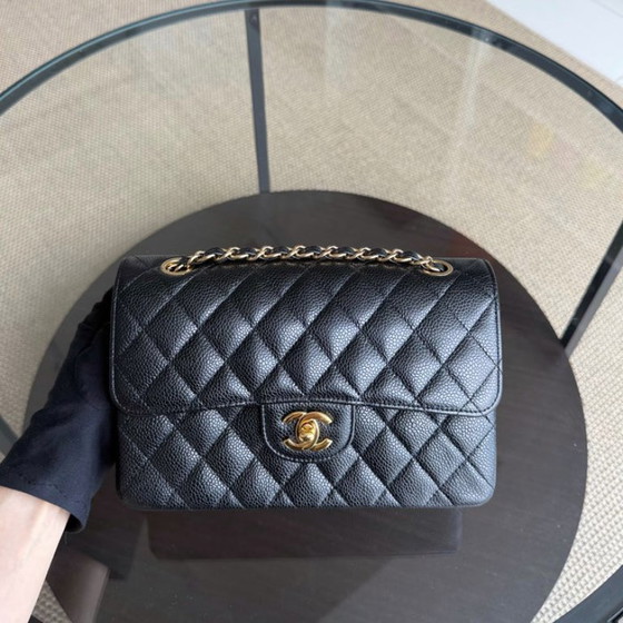 Image 1 of Chanel Classic Flap Small - Caviar 23CM Quilted Black Gold Hardware