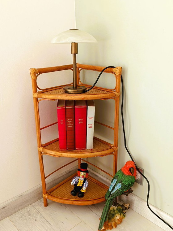 Image 1 of Mensola tripartita in rattan