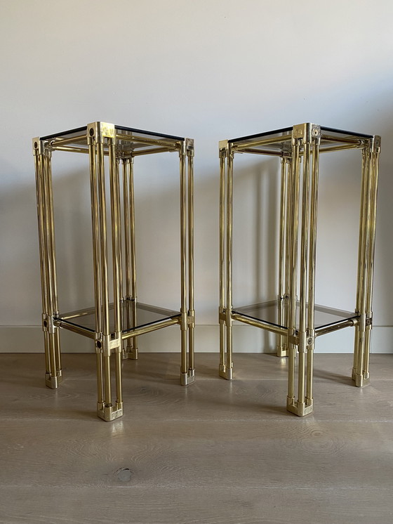 Image 1 of Twee vintage Space Age bijzettafels