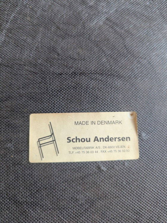 Image 1 of Set of 6 vintage teak chairs - Schou Andersen - Denmark
