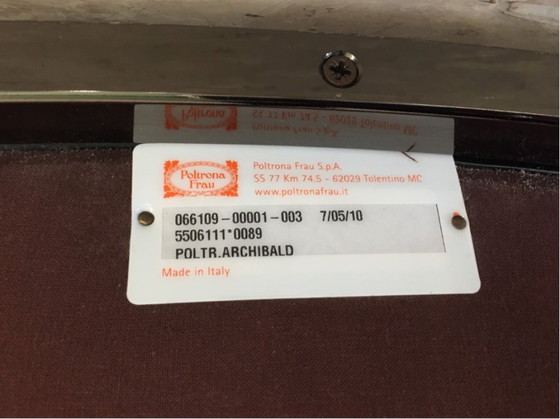 Image 1 of 2x Poltrona Frau Archibald fauteuil