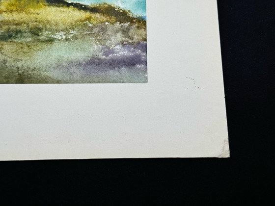 Image 1 of Watercolor Landscape (2 Artworks) - Eugène Eechaut (1928-2019)