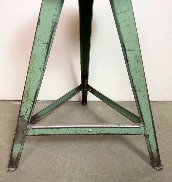Image 1 of Sgabello da officina industriale verde, anni '60