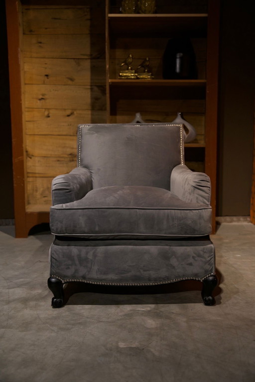 Timothy Oulton Fauteuil Velvet Stof