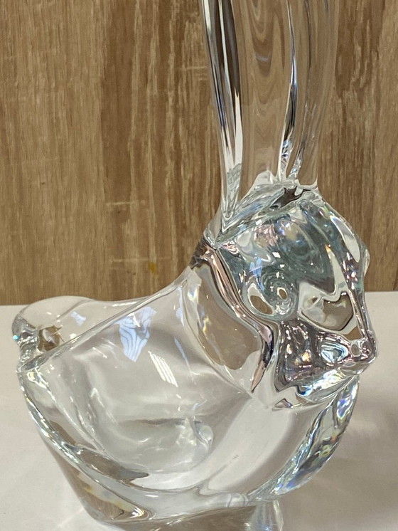 Image 1 of Sculpture Sujet Zoomorphe Lapin en Cristal Massif France Vannes-le-Châtel Art