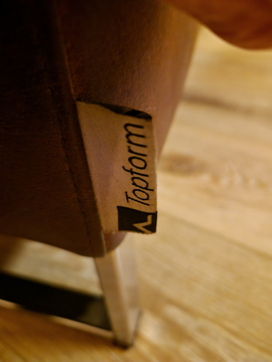 Image 1 of Divano + poltrona in pelle Topform (3 posti).