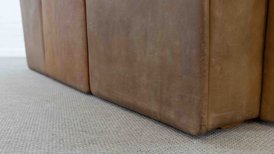 Image 1 of Modular De Sede Sofa DS-12 in Cognac Leather, 70s