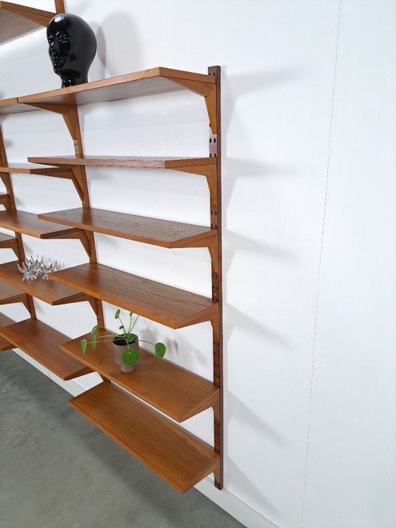 Image 1 of Sistema modulare di pareti in teak Royal System di Poul Cadovius, danese Cado