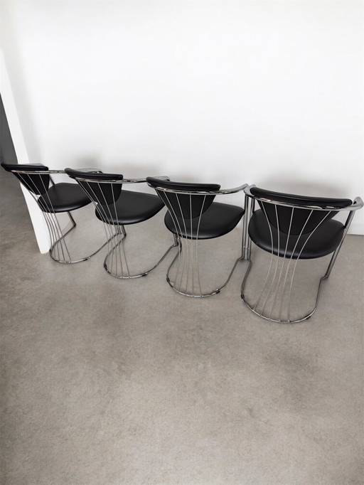 4x Effezeta design stoelen