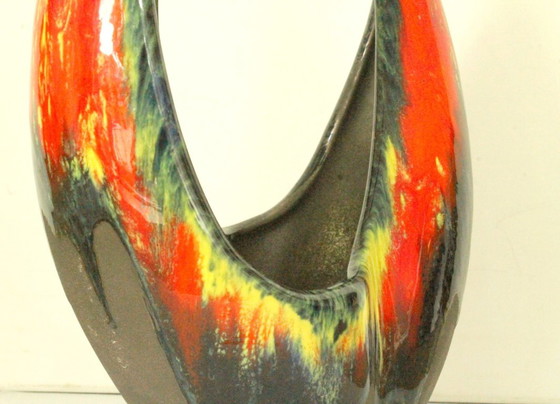 French Design Ceramic Vase – Hand-Signed Monogram JAD (1960s) (photo 6 of 11)