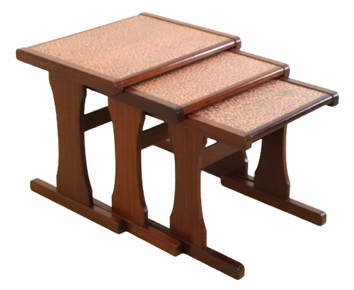 Mesas nido de cobre mimiset 'Birstall' vintage