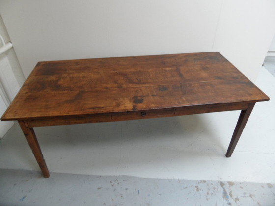 Antiker französischer Esstisch aus Eiche – Esstische, Wood (photo 6 of 9)