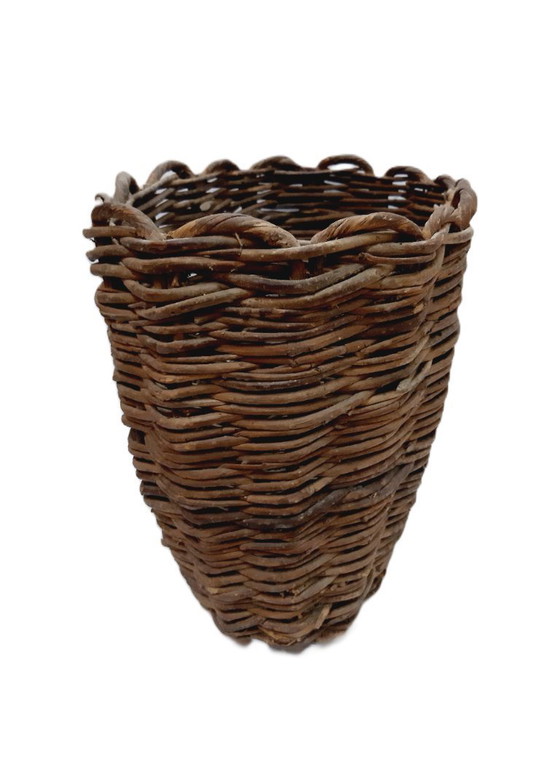 Image 1 of Antique primitive wicker basket