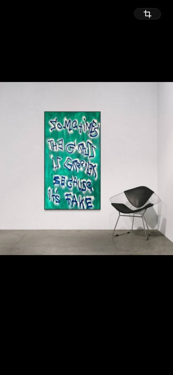 Image 1 of Timo Wedell – Fake Grass – XXL – Original Work (94 x 165 cm) (Including certificate of authenticity)