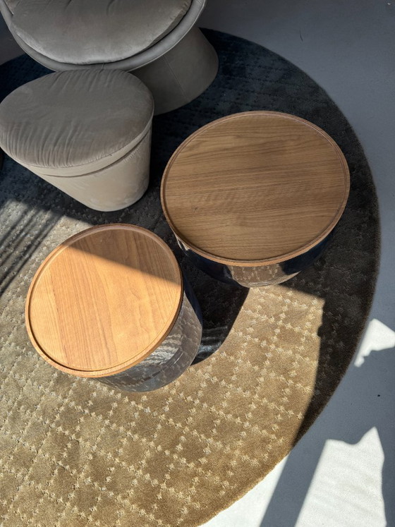 Miniforms Mastea Set – Side tables, Glass, Wood (photo 2 of 5)