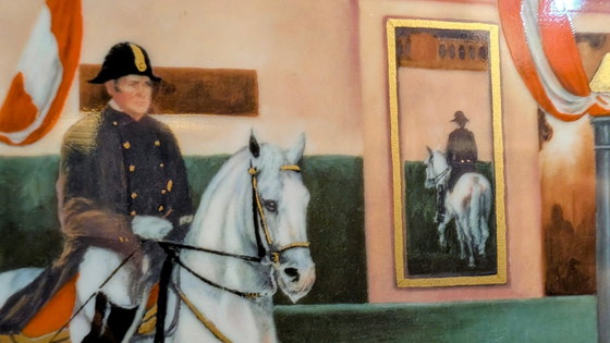 AK Kaiser Piatto in Porcellana Scuola di Equitazione Spagnola Vienna – Decorazioni murali, Porcelain (photo 8 of 14)