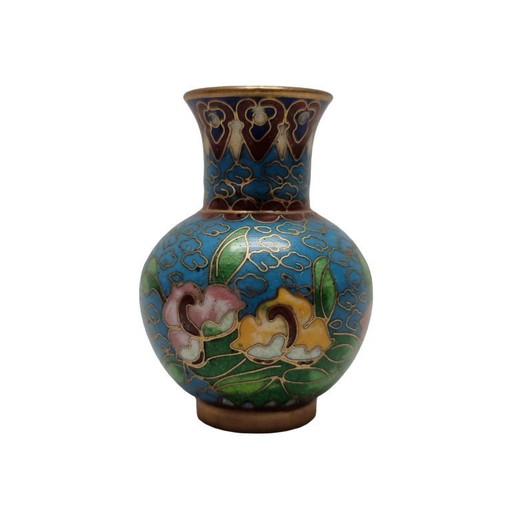 Vintage Mini Cloisonné Vaasje
