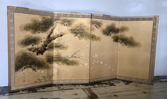 Image 1 of Paravent de chambre japonais Byobu