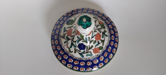 Image 1 of Vaso turco vintage in ceramica dipinto a mano proveniente da Kütahya