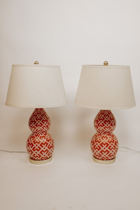 Image 1 of Vintage eclectic table lamps, set of 2