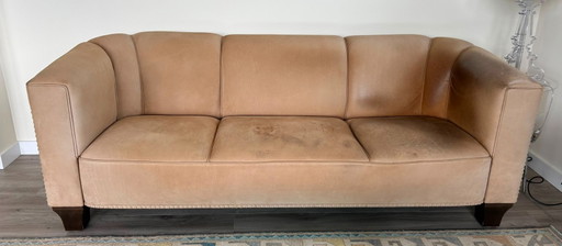 Wittmann Palais Stoclet Bank Design Josef Hoffman – 3 5 zitsbanken, Leather